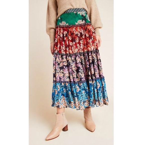 Anthropologie Dresses & Skirts - NWT Bhanuni Jyoti Anarosa Tiered Maxi Skirt
